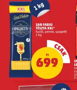 PENNY San Fabio Tészta XXL ajánlat