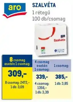 Metro Aro szalvéta ajánlat