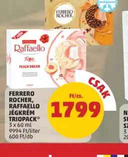 PENNY Ferrero Rocher, Raffaello Jégkrém Triopack ajánlat