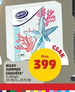 PENNY Nicky Summer Szalvéta ajánlat