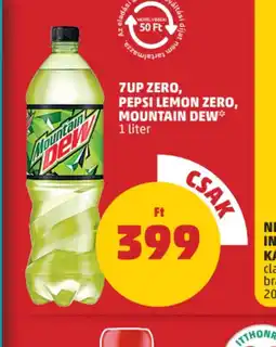 PENNY 7up Zero, Pepsi Lemon Zero, Mountain Dew ajánlat