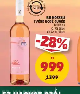PENNY BB Hosszú 7vége Rosé Cuvée ajánlat