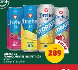 PENNY Dreher 24 Alkoholmentes Ízesített Sör ajánlat