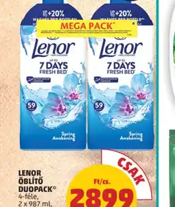 PENNY Lenor öblítő duopack ajánlat
