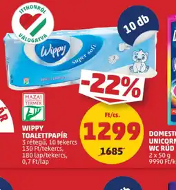 PENNY Wippy Toalettpapír ajánlat