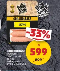 PENNY Grillkolbász ajánlat