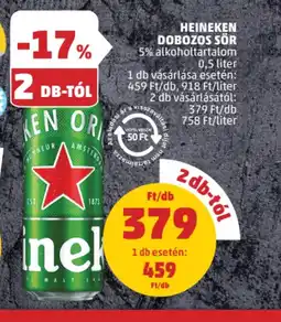 PENNY Heineken dobozos sör ajánlat