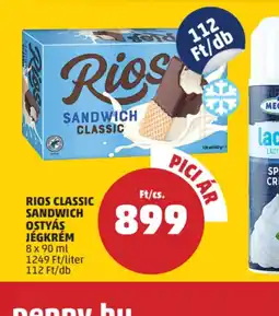 PENNY Rios Classic Sandwich Ostyás Jégkrém ajánlat