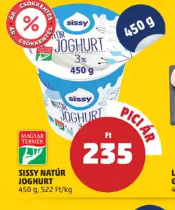 PENNY Sissy Natúr Joghurt ajánlat