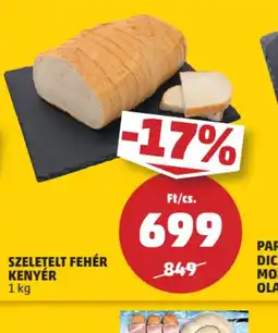 PENNY Szeletelt fehér kenyér ajánlat
