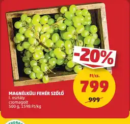 PENNY Magnélküli fehér szőlő ajánlat