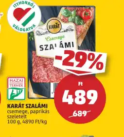 PENNY Karát Szalámi ajánlat
