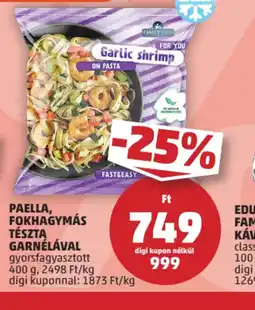PENNY Paella, fokhagymás tészta garnélával ajánlat