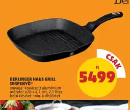PENNY Berlinger Haus Grill Serpenyő ajánlat
