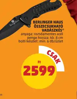 PENNY Berlinger Haus Összecsukhat Vadászkés ajánlat