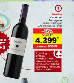 Spar Sauska Cabernet Sauvignon ajánlat