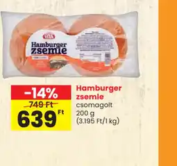 Spar Hamburger zsemle ajánlat