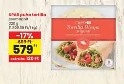Spar Spar puha tortilla ajánlat