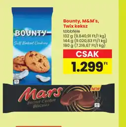 Spar Bounty, M&M's, Twix keksz ajánlat