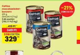 Spar Cattos macskaeledel-konzerv ajánlat