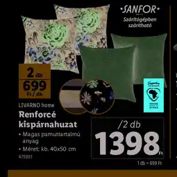 Lidl Livarno Home Renforcé kispárnahuzat ajánlat
