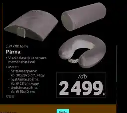 Lidl Livarno Home Párna ajánlat