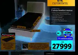 Lidl Livarno Home 7 znás komfort matrac ajánlat