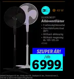 Lidl Silvercrest Állventilátor ajánlat