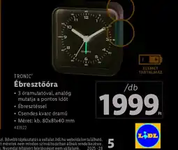 Lidl Tronic Ébresztőra ajánlat