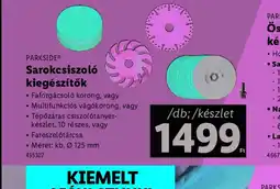 Lidl Parkside Sarokcsiszol kiegész - 4 db; 375 Ft/db, vagytők ajánlat