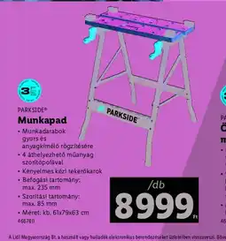 Lidl Parkside Munkapad ajánlat