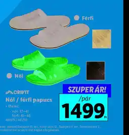 Lidl Crivit Női / férfi papucs ajánlat