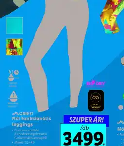 Lidl Crivit Női funkcionális leggings ajánlat