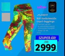 Lidl Crivit Női funkcionális capri-leggings ajánlat