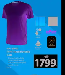 Lidl Crivit Férfi funkcionális pl ajánlat