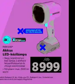 Lidl Parkside Akkus LED-kézilámpa ajánlat