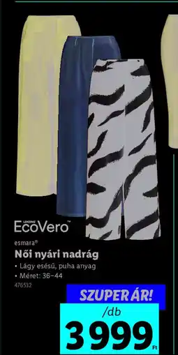Lidl Esmaraz Női nyári nadrág ajánlat