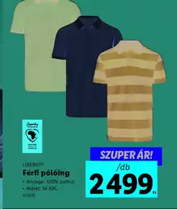 Lidl Livergy Férfi pling ajánlat
