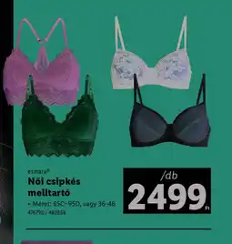 Lidl Esmera Női csipkés melltart ajánlat