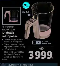 Lidl Silvercrest Kitchen Tools Digitális mérőpohár ajánlat