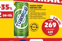 PENNY Tuborg green dobozos sör ajánlat