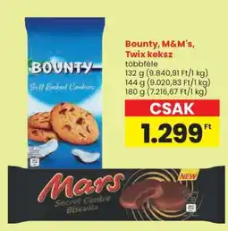 Spar Bounty, M&M's, Twix keksz ajánlat