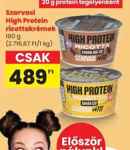 Spar Szarvasi High Protein ricottakrémek ajánlat