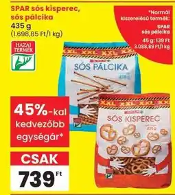 Spar SPAR sós kisperec, sós pálcika ajánlat