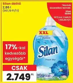 Spar SILAN Öblítő ajánlat