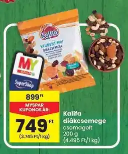 Spar Kalifa diákcsemege ajánlat
