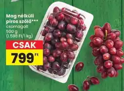 Spar Mag nélküli piros szőlő ajánlat