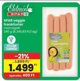 Spar SPAR veggie frankfurter ajánlat