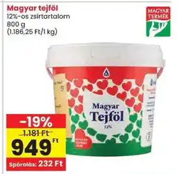 Spar Magyar tejföl ajánlat