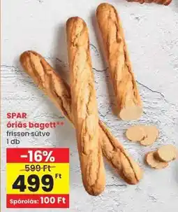 Spar SPAR óriás bagett ajánlat